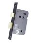 76mm - Bathroom Mortice Sash lock - Fire Rated - Matt Black Finish