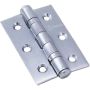 76mm x 51mm - Ball Bearing Fire Door Hinge Grade 7 - Satin Chrome - Pair