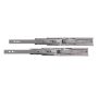 450mm - Soft Close Ball Bearing  Draw Runner - BZP - Pack of 2