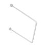 200mm - Twin Slot Flexible Bookend - White
