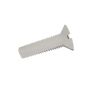 M8 x 50mm - Machine Screw Countersunk Slotted - Nylon - Pack of 2