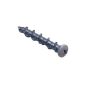5mm x 50mm - Wall Screw Phillips Pan - White Head BZP - Pack of 100
