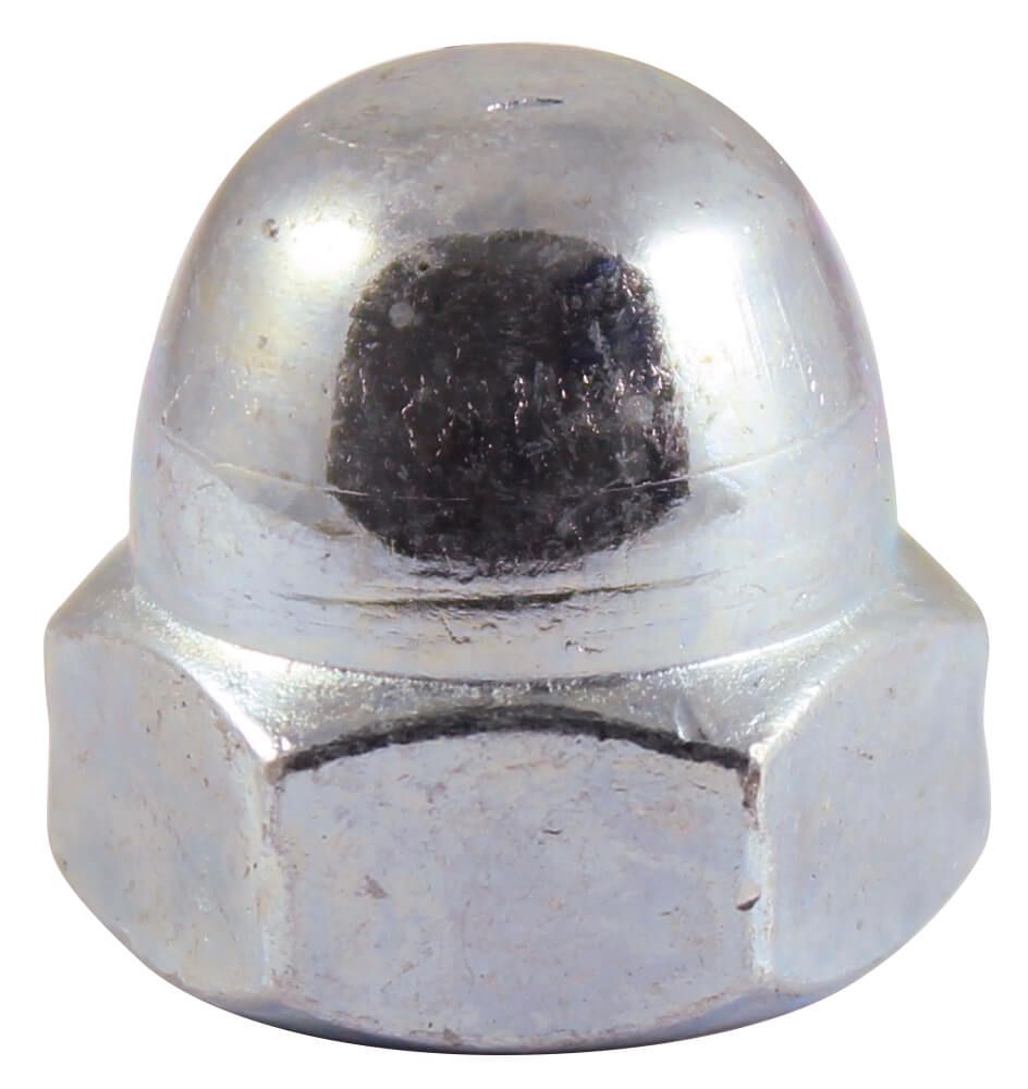 M6 Dome Nut DIN 1587 Grade 6 Steel BZP Pack of 50 Dome Nuts