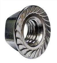 M16 - Flange Nut Serrated Hexagon DIN 6923 - A2 Stainless Steel - Pack of 5