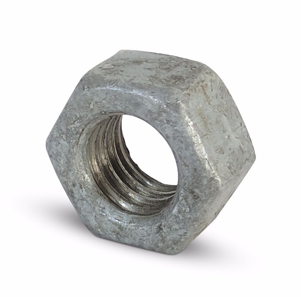 M8 Full Nut Hexagon ISOM Grade 8 DIN 934 Galvanised Pack of 25 Full Nuts