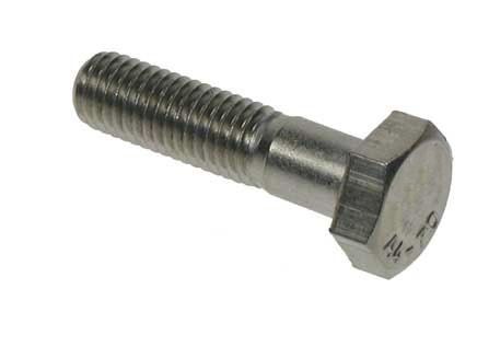 M10 x 50mm - Hexagon Bolt DIN 931 - A4 Stainless Steel - Pack of 10