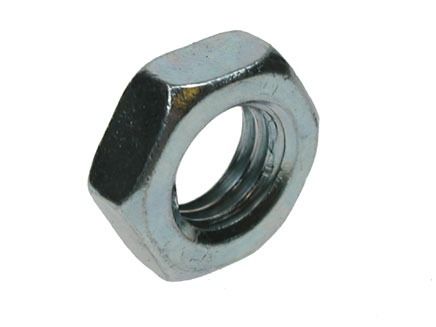 M6 Left Hand - Lock Nut Hexagon - BZP - Pack of 25
