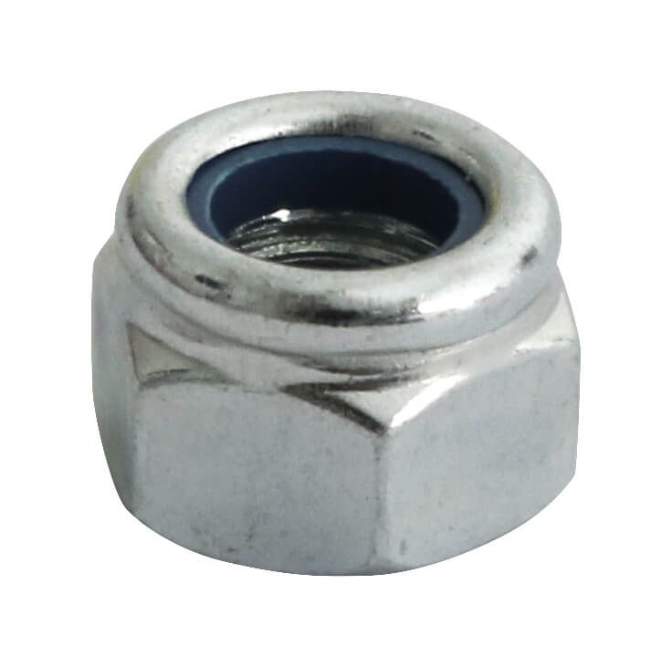 4BA - Nyloc Nut Type P Grade O BS 57 - BZP - Pack of 25