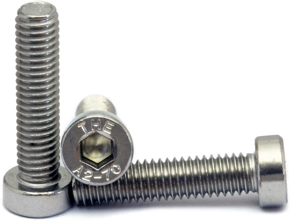 M12 x 20mm Socket Cap Screw Low Head A2 Stainless Steel Pack of 5