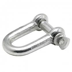 6mm - Commercial Dee Shackles - Electro/ Galvanised - Pack of 10