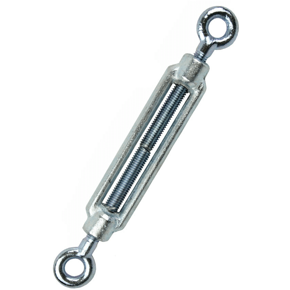 12mm Eye and Eye Bolt Straining Screw Galvanised Pack of 2