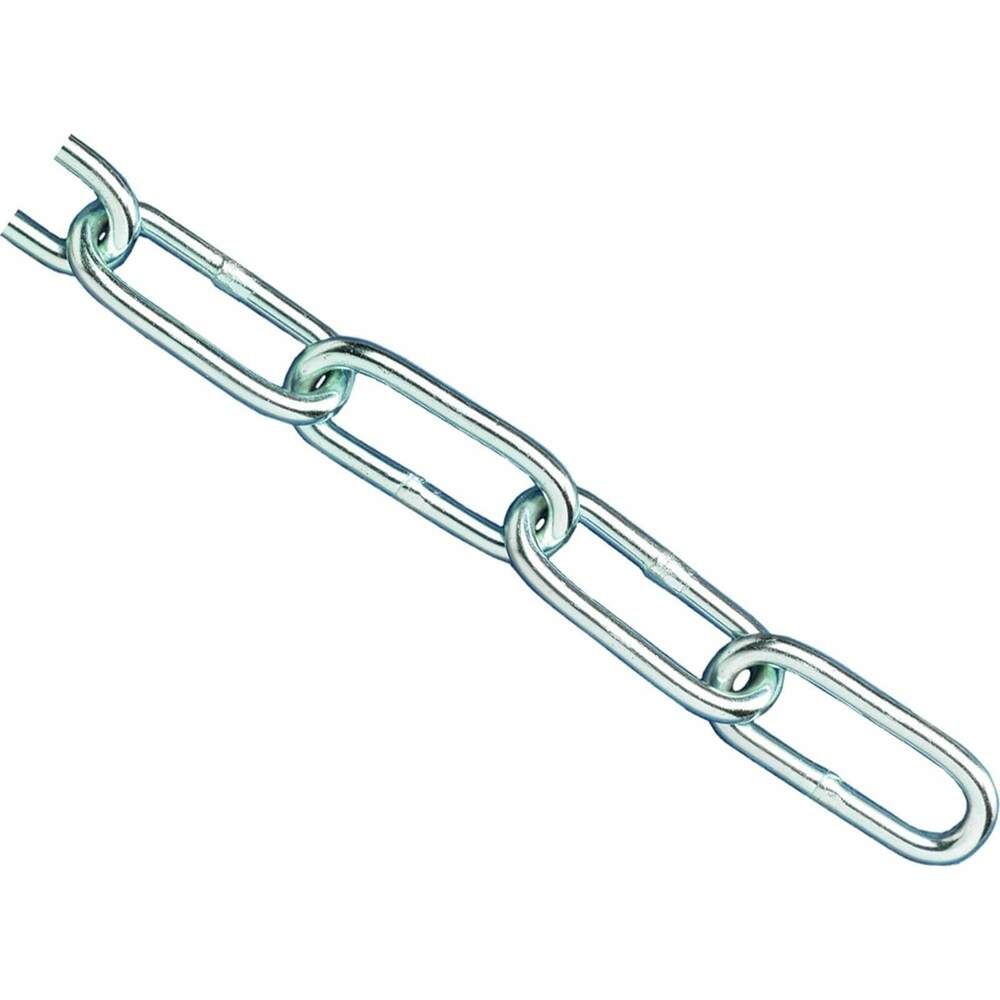 4mm x 1mtr - Straight Link Side Welded Chain - BZP