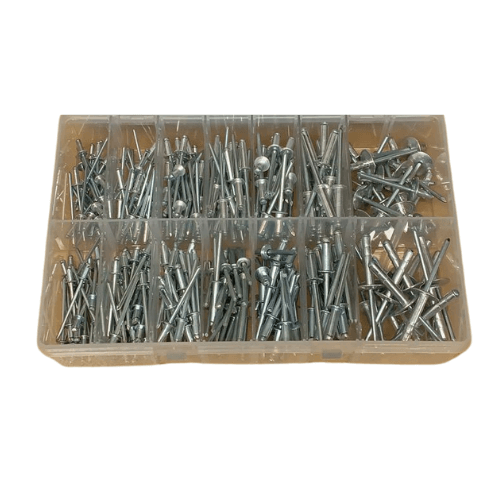 Pop Rivet Multi Kit - Dome & Large Flange - Steel & Aluminium - Assorted Box