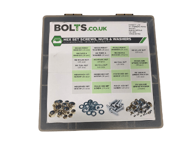 Stainless Steel Multi Kit - Set Screw, Nuts, Nyloc Nuts & Washers