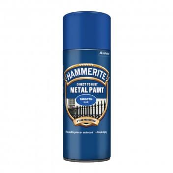 Hammerite Spray Paint Direct To Rust - Smooth Blue Finish - 400ml