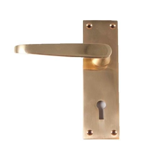 Locking Door Handle Victorian Brass Pair Door Handles