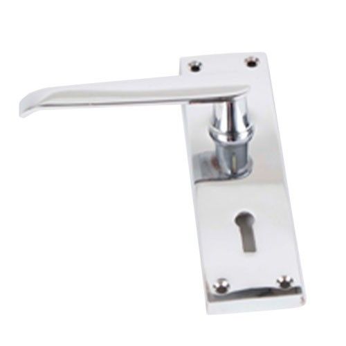 Locking Door Handle Victorian Chrome Plated Pair Door Handles