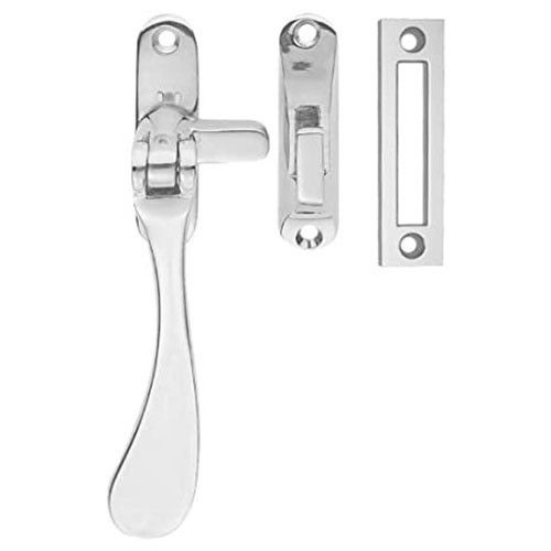 Casement Fastener Hook And Mortice - Chrome Plated