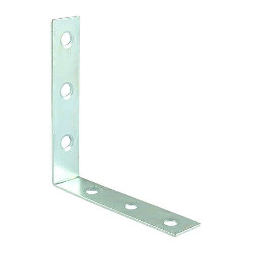 50mm x 50mm x 16mm - Corner Braces - BZP - Pack of 4