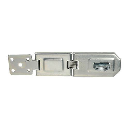 160mm - Single Hinged Hasp And Staple - BZP
