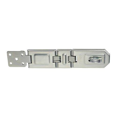 200mm - Double Hinged Hasp And Staple - BZP