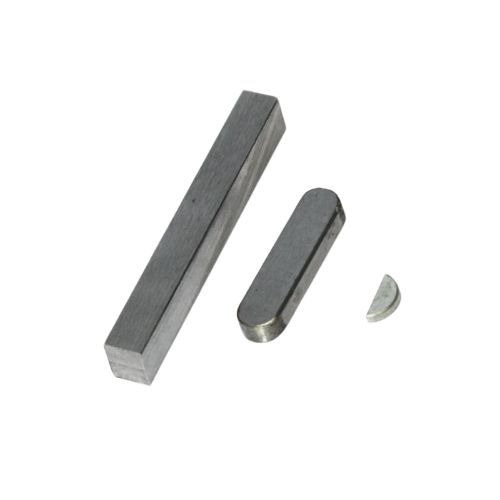 8mm x 7mm x 33mm - Keysteel Keys One End Square One End Rounded - Pack of 9