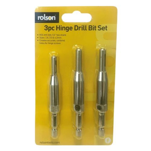 Hinge Drill Bits - 3 Piece Set
