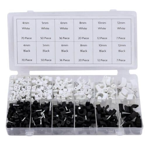 Cable Clips - Assorted Box of 390