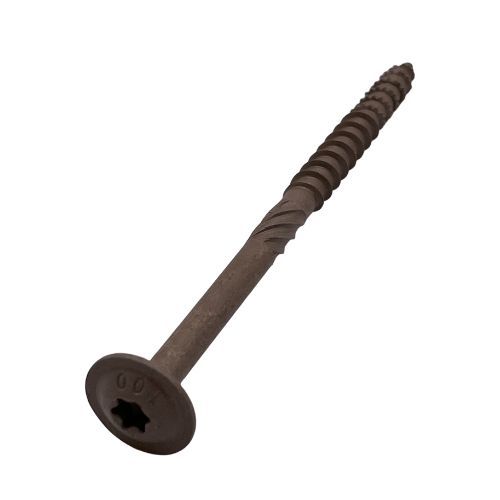 8mm x 300mm - Performance T40 Torx Wafer Head Structural Screws - Natural Brown - Pack Of 25