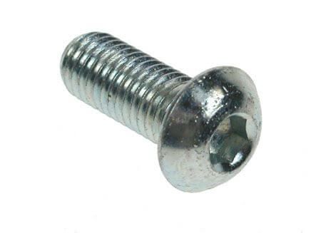 M3 x 16mm - Socket Button ISO 7380 Grade 10.9 - BZP - Pack of 100