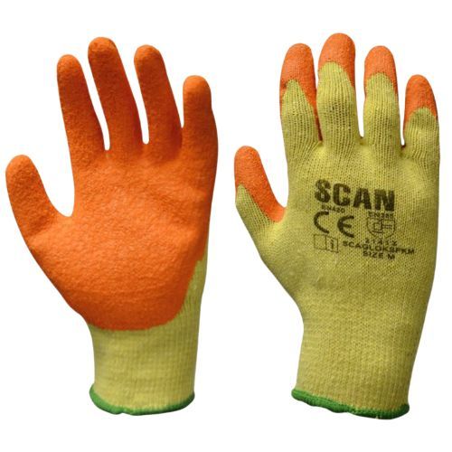 Knitshell Latex Palm Gloves Large Size 9