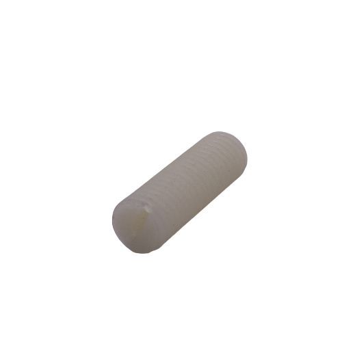 M6 x 45mm - Slotted Grub Screw Flat Point - Nylon - Pack of 10