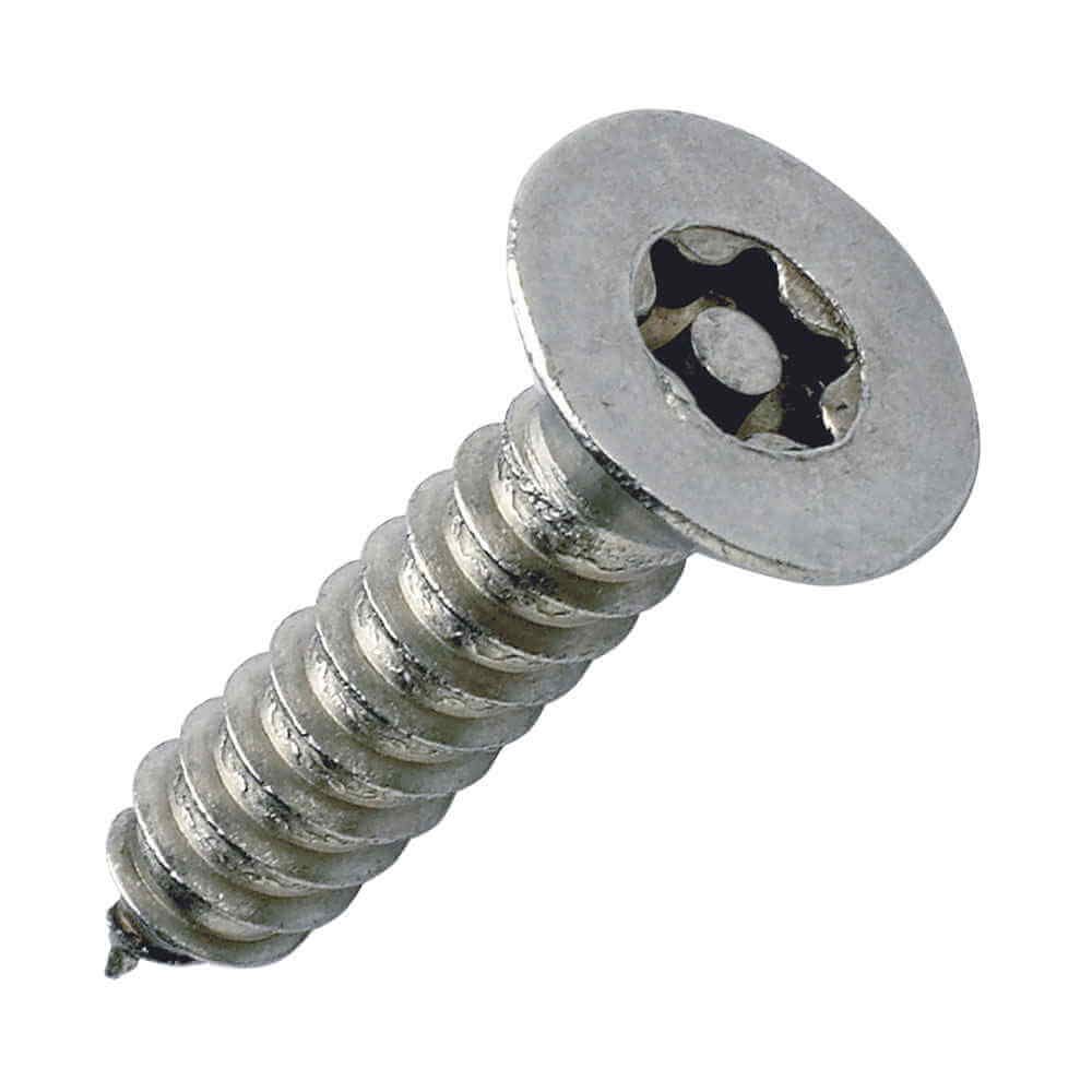 No8 x 2 - Security Self Tapping Screw Resistorx Countersunk - A2 Stainless Steel - Pack of 25