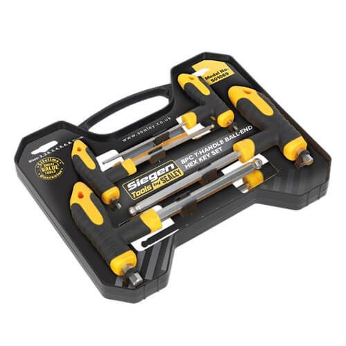 A/F T-Handle Ball Ended Wrench Keys - 8 Piece Set