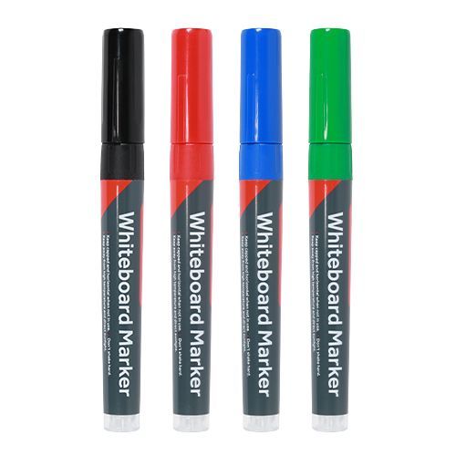 Whiteboard Markers - Mixed Colours - Pack of 4