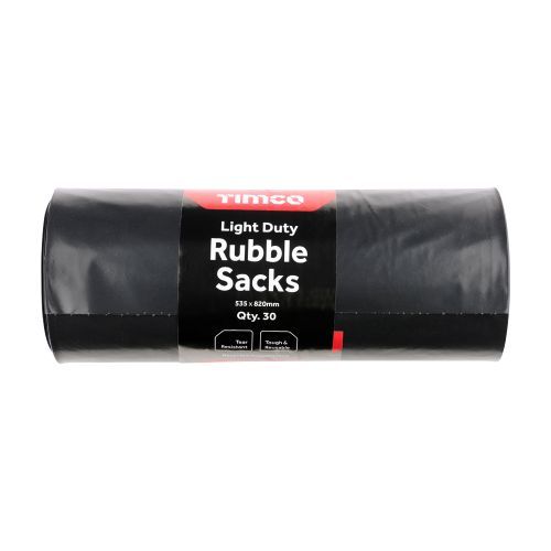 535mm x 820mm - Rubble Bag - Roll Pack of 30