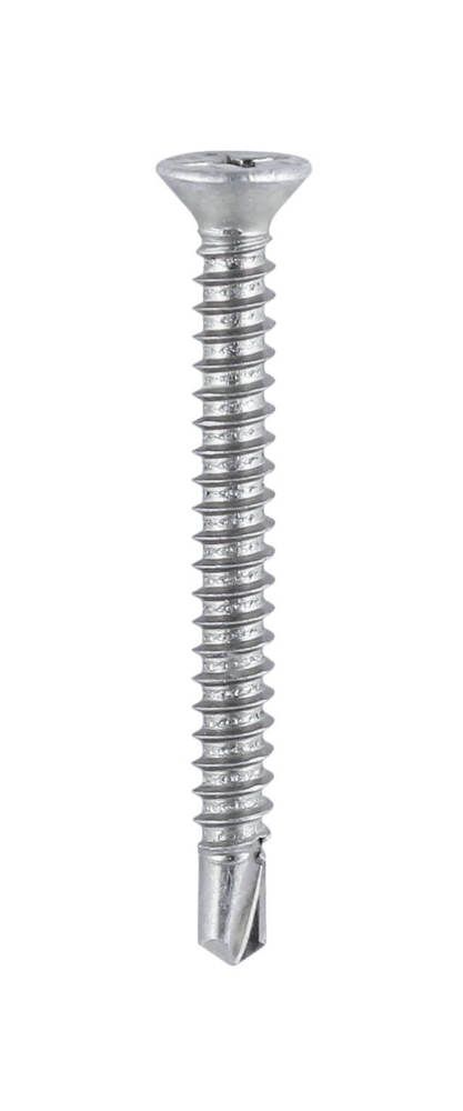 3.9mm x 13mm - Self Drilling Screw Phillips Countersunk - BZP - Pack of 1000
