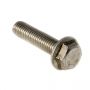 M10 x 35mm - Hexagon Set Screw Plain Flange - A4 Stainless Steel - Pack of 25