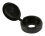 No10-No12 - Hinged Woodscrew Cover Cap - Black - Pack of 25