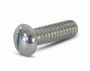 M8 x 100mm - Machine Screw Round Head Slotted DIN 963 - BZP - Pack of 6