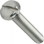 M4 x 25mm - Machine Screw Pan Head Slotted - A2 Stainless Steel DIN 85 - Pack of 100