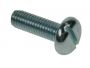 M2.5 x 20mm - Machine Screw Pan Head Slotted DIN 85 - BZP - Pack of 200