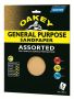 Oakey Assorted Sandpaper 58286 - Oak - Pack of 5 Sheets