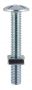 M10 x 260mm - Roofing Bolt with Nut - BZP - Pack of 5