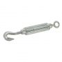 10mm - Hook and Eye Bolt Straining Screw - Galvanised Forged - Pack of 2