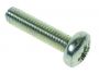 M3 x 10mm - Thread Forming Screw Pozidrive Pan Head - BZP - Pack of 200