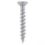 4.3mm x 25mm - Window Woodscrew Phillips Countersunk - A2 Stainless Steel - Pack of 100