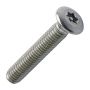 M3.5 x 50mm - Security Machine Screw Resistorx Raised Countersunk - A2 Stainless Steel - Pack of 10