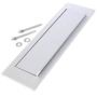 254mm x 76mm - Letter Plate - Rear Fix - Aluminium