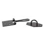 100mm - Wire Hasp And Staple - Black